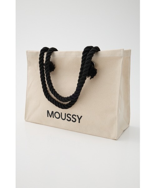 MOUSSY（マウジー）の「MOUSSY SOUVENIR CANVAS バッグ（トートバッグ・レディース・ホワイト/グレー/ブラック・FREE）」の6枚目の写真