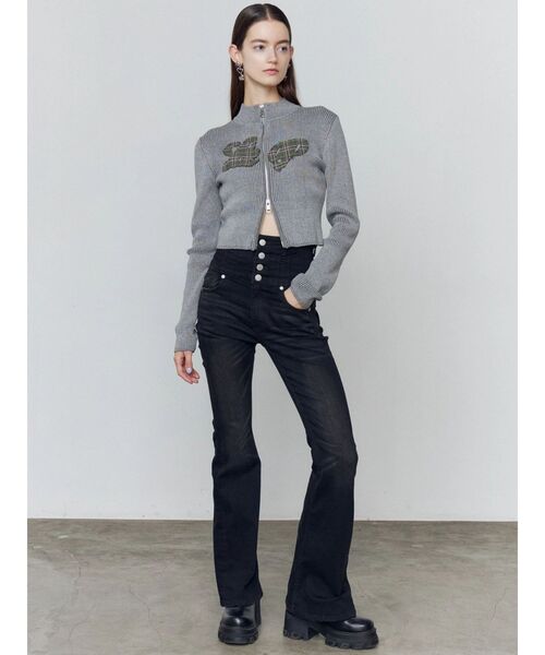 EMODA（エモダ）の「リボンポケットハイウエストパギンス（デニムパンツ・レディース・ブラック/インディゴブルー・SMALL/MEDIUM/X-SMALL）」の19枚目の写真