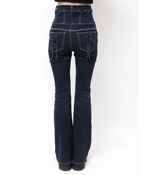 EMODA（エモダ）の「リボンポケットハイウエストパギンス（デニムパンツ・レディース・ブラック/インディゴブルー・SMALL/MEDIUM/X-SMALL）」の13枚目の写真