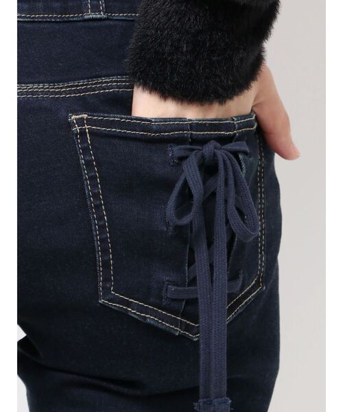 EMODA（エモダ）の「リボンポケットハイウエストパギンス（デニムパンツ・レディース・ブラック/インディゴブルー・SMALL/MEDIUM/X-SMALL）」の15枚目の写真