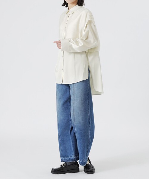 LOVELESS（ラブレス）の「レイヤードライクシャツ（シャツ/ブラウス・レディース・ホワイト系その他/グレー/ブラック・34/36）」の11枚目の写真