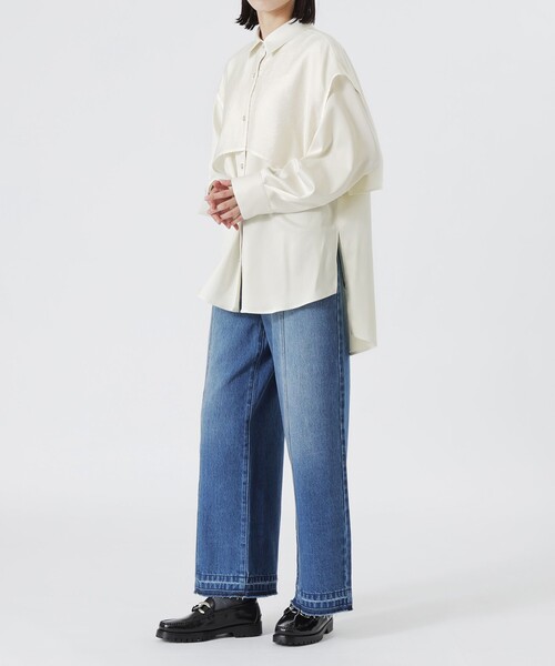 LOVELESS（ラブレス）の「レイヤードライクシャツ（シャツ/ブラウス・レディース・ホワイト系その他/グレー/ブラック・34/36）」の12枚目の写真