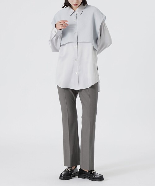 LOVELESS（ラブレス）の「レイヤードライクシャツ（シャツ/ブラウス・レディース・ホワイト系その他/グレー/ブラック・34/36）」の13枚目の写真