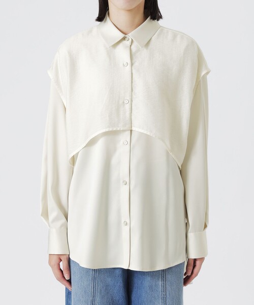 LOVELESS（ラブレス）の「レイヤードライクシャツ（シャツ/ブラウス・レディース・ホワイト系その他/グレー/ブラック・34/36）」の18枚目の写真