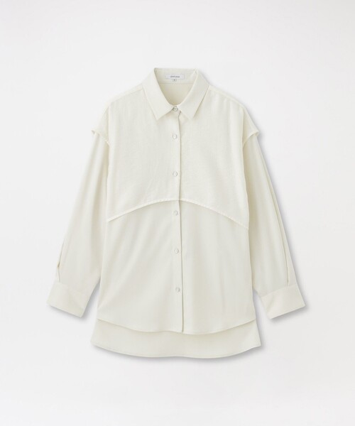 LOVELESS（ラブレス）の「レイヤードライクシャツ（シャツ/ブラウス・レディース・ホワイト系その他/グレー/ブラック・34/36）」の4枚目の写真