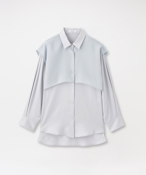 LOVELESS（ラブレス）の「レイヤードライクシャツ（シャツ/ブラウス・レディース・ホワイト系その他/グレー/ブラック・34/36）」の6枚目の写真