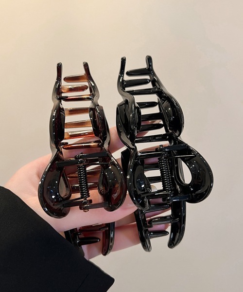 Miniministore（ミニミニストア）の「バンスクリップ大人 ヘアクリップおしゃれ（バレッタ/ヘアクリップ・レディース・スモークピンク/アイボリー/ブラック/ライトブラウン/ダークブラウン・FREE）」の14枚目の写真