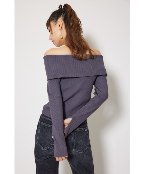 rienda（リエンダ）の「フロントZIPリブニットTOP 秋服 冬服 秋服 冬服（ニット/セーター・レディース・グレー/レッド/ライトブラック・FREE）」の19枚目の写真