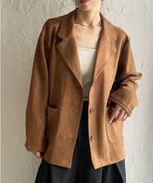 She's Closet（シーズクローゼット）の「フェイクスエード長袖テーラードジャケット（テーラードジャケット・レディース）」