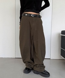 ローライズ バルーン コットン ワイド パンツ