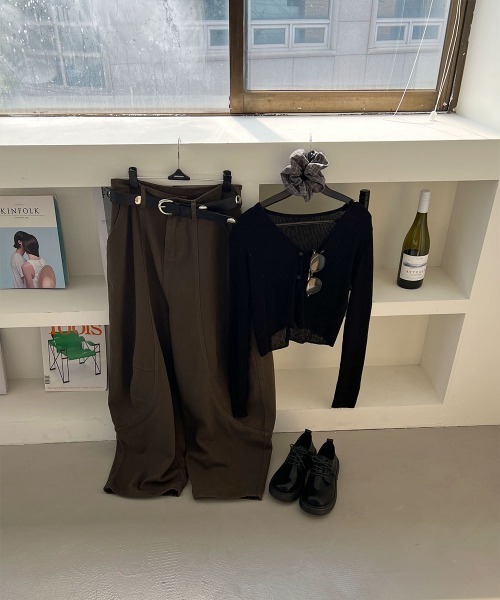 4INT.(フォイント)の「ローライズ バルーン コットン ワイド パンツ(その他パンツ・レディース・カーキ・S/M)」の20枚目の写真