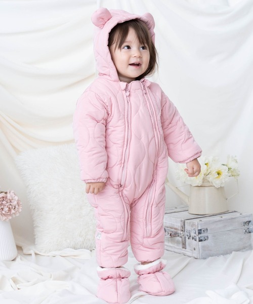 セール】アニマル カバーオール 【キルティング】（ロンパース