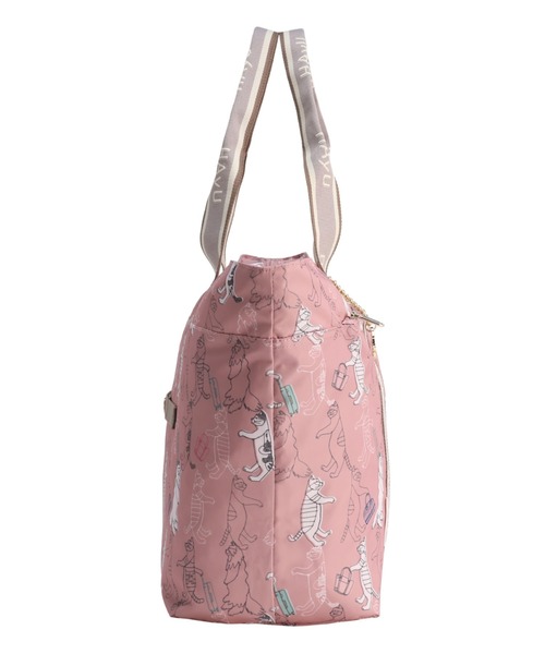 ace.(エース)の「ハユ 折り畳みトートバッグ フォールディング 30L 340g 17862(トートバッグ・レディース・ピンク/ネイビー/ベージュ/グレー・FREE)」の6枚目の写真
