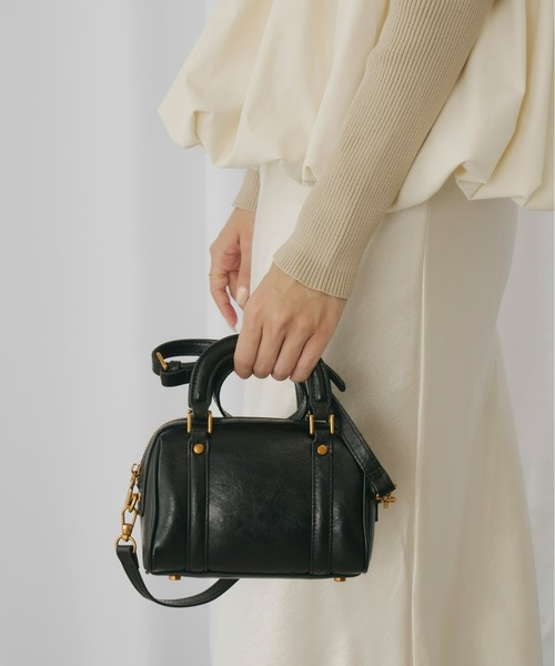 Olu.（オルドット）の「コンパクトボストンバッグ（ボストンバッグ・レディース・ブラウン/ブラック・FREE）」の20枚目の写真