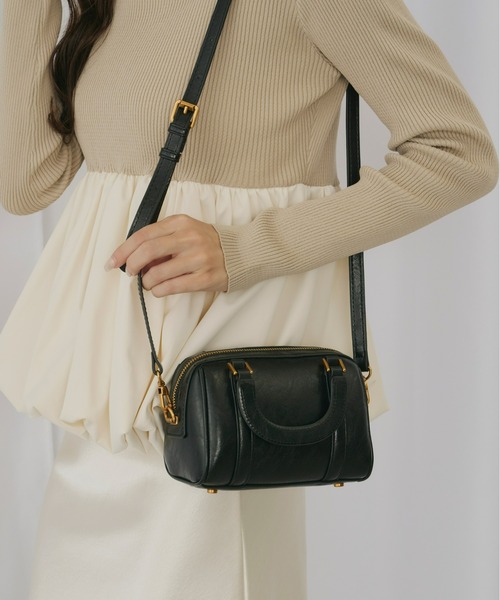 Olu.（オルドット）の「コンパクトボストンバッグ（ボストンバッグ・レディース・ブラウン/ブラック・FREE）」の21枚目の写真