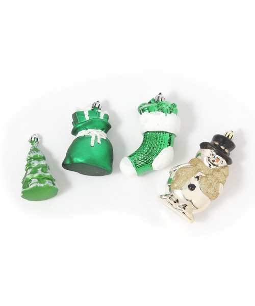 セール】【2025Xmas】プラスチックオーナメントセット14個入り