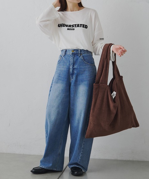 FEEL GOOD CONNECTION AND BLISSFUL TIME(フィールグッドコネクションアンドブリスフルタイム)の「パイルBIGトートBAG(トートバッグ・レディース・オートミール/ブラウン・FREE)」の8枚目の写真