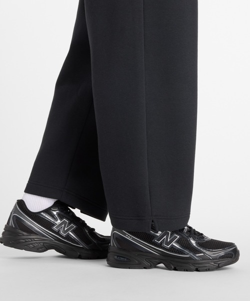 NEW BALANCE（ニューバランス）の「ニューバランス New Balance フリースバレルレッグパンツ Linear Heritage（その他パンツ・レディース・ブラック/ライトベージュ・S/M/L）」の11枚目の写真
