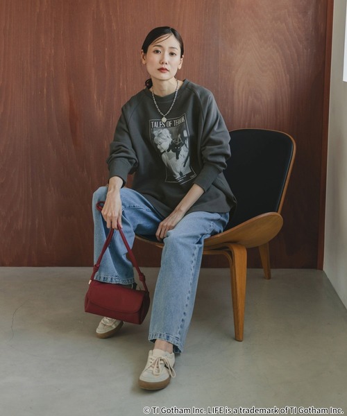 LIFE（ライフ）の「LIFE PICTURE COLLECTION＊カレッジポンチョプルオーバー/593317（Tシャツ/カットソー・レディース・グレー系その他/ダークブラウン/ライトグレー/ダークグレー・FREE）」の7枚目の写真