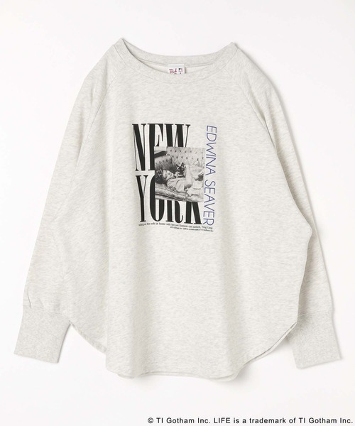 LIFE（ライフ）の「LIFE PICTURE COLLECTION＊カレッジポンチョプルオーバー/593317（Tシャツ/カットソー・レディース・グレー系その他/ダークブラウン/ライトグレー/ダークグレー・FREE）」の21枚目の写真