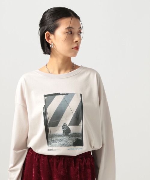 セール】フォトプリントワイドロングスリーブT（Tシャツ/カットソー