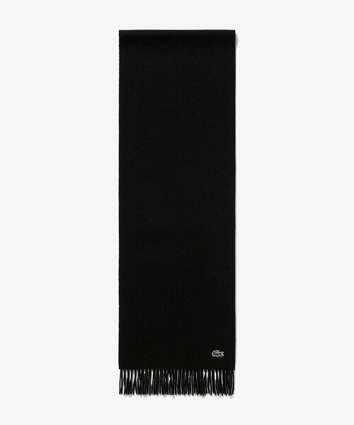 LACOSTE(ラコステ)の「メリノウールスクールマフラー(マフラー・メンズ・ネイビー/ホワイト/グレー/ブラック・FREE)」の6枚目の写真