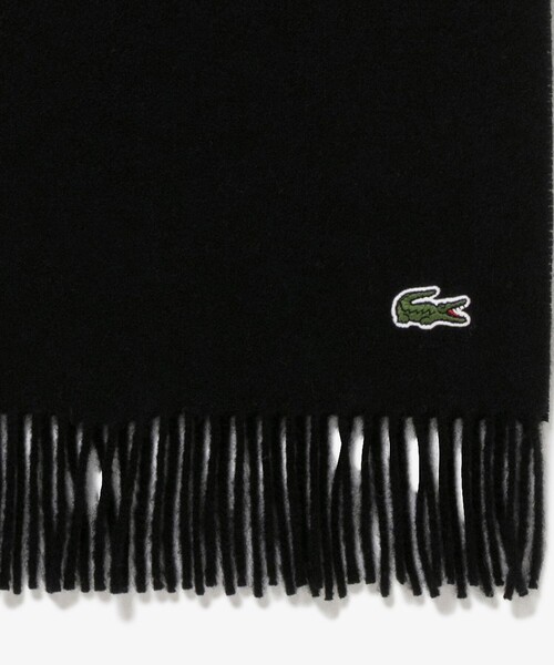 LACOSTE(ラコステ)の「メリノウールスクールマフラー(マフラー・メンズ・ネイビー/ホワイト/グレー/ブラック・FREE)」の7枚目の写真