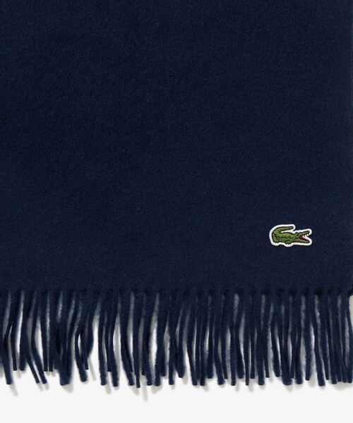 LACOSTE(ラコステ)の「メリノウールスクールマフラー(マフラー・メンズ・ネイビー/ホワイト/グレー/ブラック・FREE)」の12枚目の写真