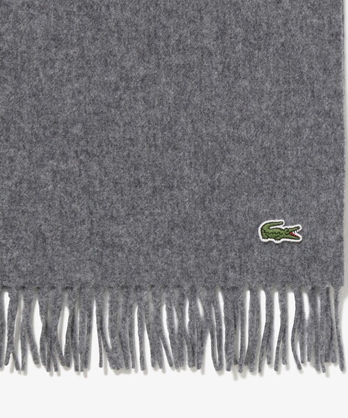 LACOSTE(ラコステ)の「メリノウールスクールマフラー(マフラー・メンズ・ネイビー/ホワイト/グレー/ブラック・FREE)」の18枚目の写真