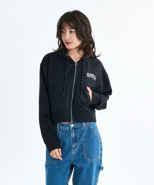 RVCA（ルーカ）の「RVCA レディース NEAT ZIP HOODIE パーカー 【2025年秋冬モデル】 @autumn/ルーカダブルジップアップパーカー・フーディー（パーカー・レディース・ブラック/ブラウン系その他/イエロー系その他・SMALL/MEDIUM）」の9枚目の写真