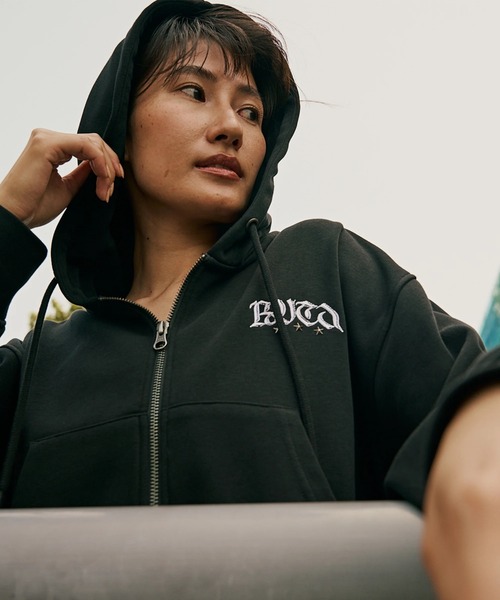 RVCA（ルーカ）の「RVCA レディース NEAT ZIP HOODIE パーカー 【2025年秋冬モデル】 @autumn/ルーカダブルジップアップパーカー・フーディー（パーカー・レディース・ブラック/ブラウン系その他/イエロー系その他・SMALL/MEDIUM）」の8枚目の写真