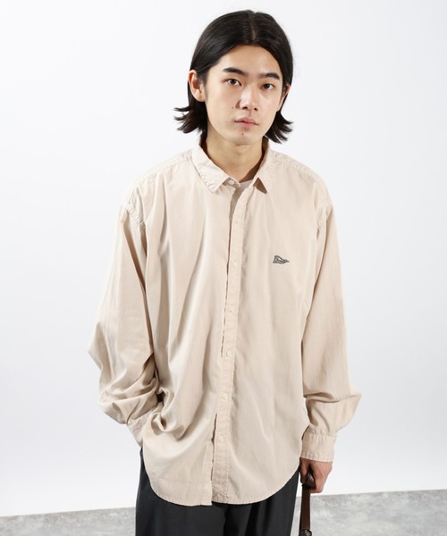 BAYFLOW(ベイフロー)の「ピーチウォッシュドレギュラーシャツ(シャツ/ブラウス・メンズ・ライトブラウン/シルバーグレー/チャコール・MEDIUM/LARGE)」の2枚目の写真