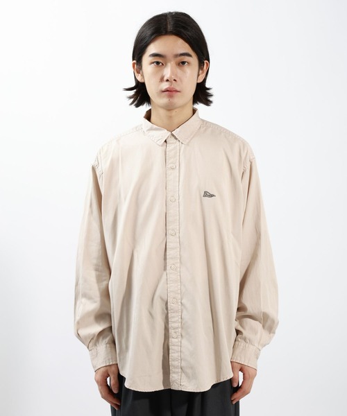 BAYFLOW(ベイフロー)の「ピーチウォッシュドレギュラーシャツ(シャツ/ブラウス・メンズ・ライトブラウン/シルバーグレー/チャコール・MEDIUM/LARGE)」の11枚目の写真