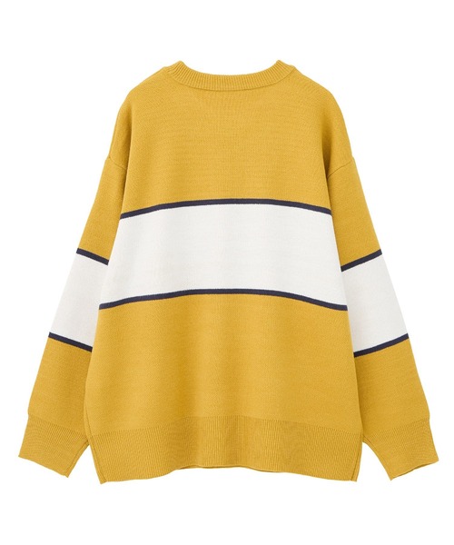 Green　Parks（グリーンパークス）の「ハリー・ポッター/ジャガードラインニット（ニット/セーター・レディース・チャコールグレー/ネイビー/イエロー/レッド・FREE）」の7枚目の写真