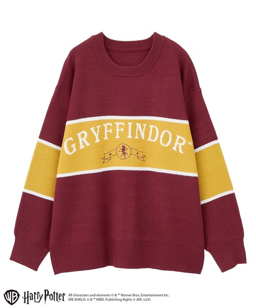 Green　Parks（グリーンパークス）の「ハリー・ポッター/ジャガードラインニット（ニット/セーター・レディース・チャコールグレー/ネイビー/イエロー/レッド・FREE）」の19枚目の写真