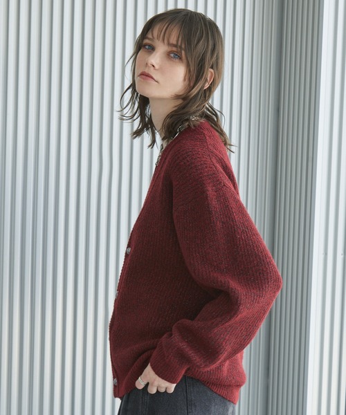 Spielio（シュピーリオ）の「【Spielio】Shiny lurex cardigan / シャイニールレックスカーディガン（カーディガン/ボレロ・メンズ・ブラック系1/レッド系1・L/M/S）」の13枚目の写真