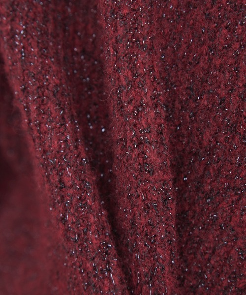 Spielio（シュピーリオ）の「【Spielio】Shiny lurex cardigan / シャイニールレックスカーディガン（カーディガン/ボレロ・メンズ・ブラック系1/レッド系1・L/M/S）」の19枚目の写真