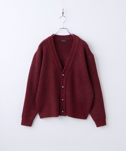 Spielio（シュピーリオ）の「【Spielio】Shiny lurex cardigan / シャイニールレックスカーディガン（カーディガン/ボレロ・メンズ・ブラック系1/レッド系1・L/M/S）」の22枚目の写真