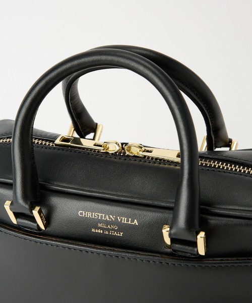 CHRISTIAN VILLA（クリスチャンヴィラ）の「【CHRISTIAN VILLA】Mini Boston（ボストンバッグ・レディース・ベージュ/ブラック・フリー）」の15枚目の写真