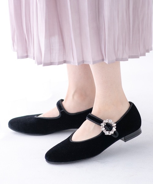 JELLY BEANS(ジェリービーンズ)の「あったか仕様◆ビジューバックルパンプス(113-56029)JELLY BEANS(ジェリービーンズ)(パンプス・レディース・ブラック/ダークグリーン/ダークブラウン・22.5/23/23.5/24/24.5)」の14枚目の写真