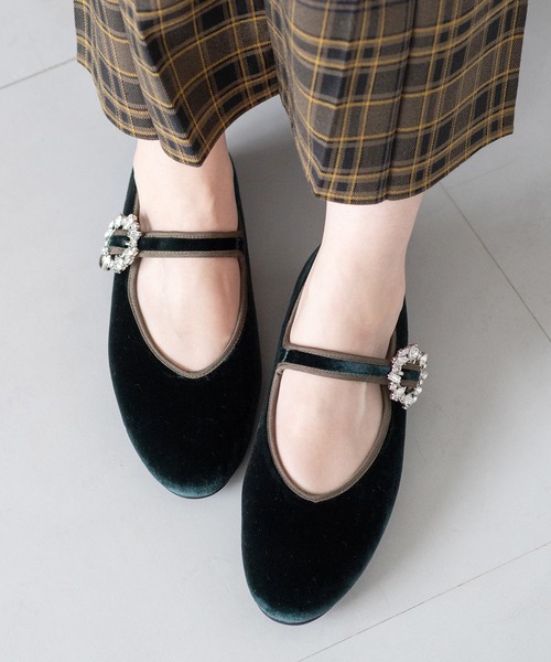 JELLY BEANS(ジェリービーンズ)の「あったか仕様◆ビジューバックルパンプス(113-56029)JELLY BEANS(ジェリービーンズ)(パンプス・レディース・ブラック/ダークグリーン/ダークブラウン・22.5/23/23.5/24/24.5)」の18枚目の写真