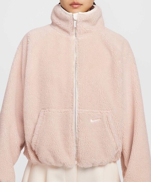 NIKE（ナイキ）の「ナイキ スポーツウェア ウィメンズ ハイパイル フリース ジャケット / Nike Sportswear Women's High-Pile Fleece Jacket HV2071-667 Silt Red（ブルゾン・レディース・ピンク系その他2・XS/S/M/L/XL）」の13枚目の写真