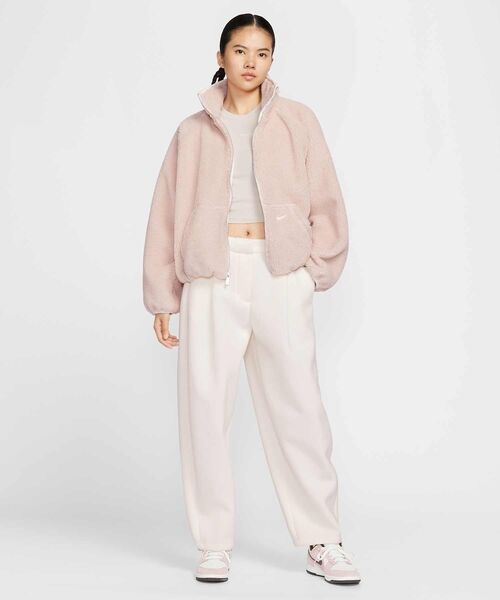 NIKE（ナイキ）の「ナイキ スポーツウェア ウィメンズ ハイパイル フリース ジャケット / Nike Sportswear Women's High-Pile Fleece Jacket HV2071-667 Silt Red（ブルゾン・レディース・ピンク系その他2・XS/S/M/L/XL）」の15枚目の写真