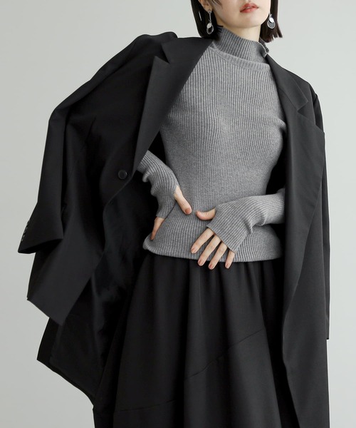 n'OrLABEL（ノアールレーベル）の「『アシメトリーJK』（チェスターコート・レディース・ブラック・2/1）」の2枚目の写真
