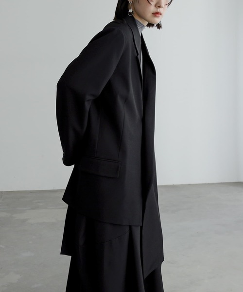 n'OrLABEL（ノアールレーベル）の「『アシメトリーJK』（チェスターコート・レディース・ブラック・2/1）」の6枚目の写真