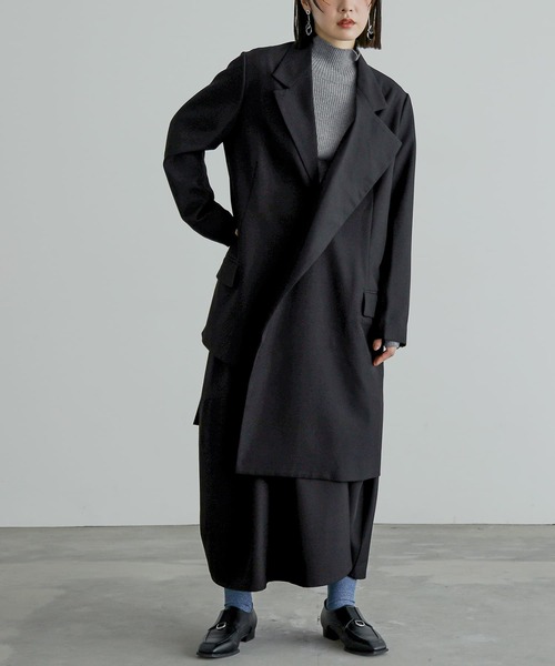 n'OrLABEL（ノアールレーベル）の「『アシメトリーJK』（チェスターコート・レディース・ブラック・2/1）」の7枚目の写真