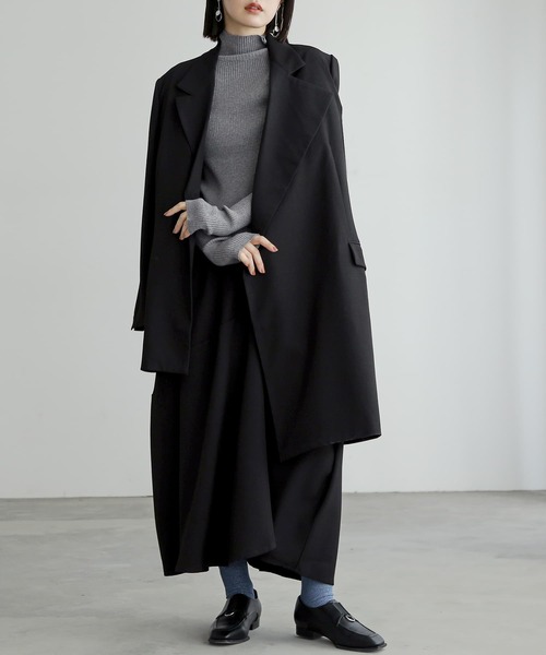 n'OrLABEL（ノアールレーベル）の「『アシメトリーJK』（チェスターコート・レディース・ブラック・2/1）」の8枚目の写真