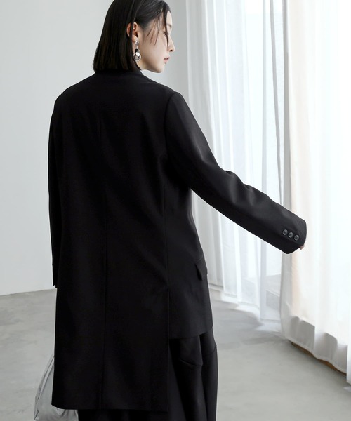 n'OrLABEL（ノアールレーベル）の「『アシメトリーJK』（チェスターコート・レディース・ブラック・2/1）」の5枚目の写真