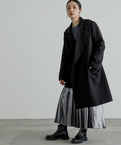 n'OrLABEL（ノアールレーベル）の「『アシメトリーJK』（チェスターコート・レディース・ブラック・2/1）」の12枚目の写真