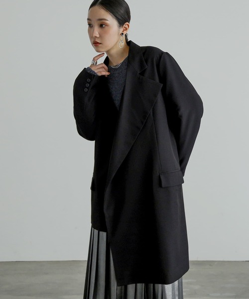 n'OrLABEL（ノアールレーベル）の「『アシメトリーJK』（チェスターコート・レディース・ブラック・2/1）」の9枚目の写真